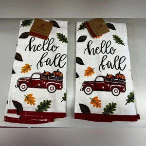 ⭐️New with tags ⭐️ “Hello Fall” Kitchen Towels